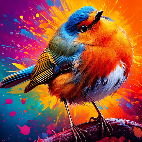 Bobbin Robin Art Canvas